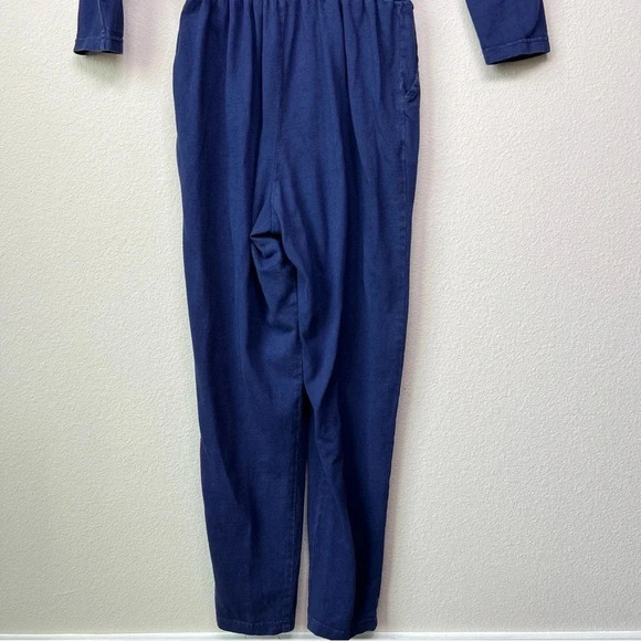 Vintage 80’s Western Bedazzled Jumpsuit Navy Blue small - Picture 7 of 12